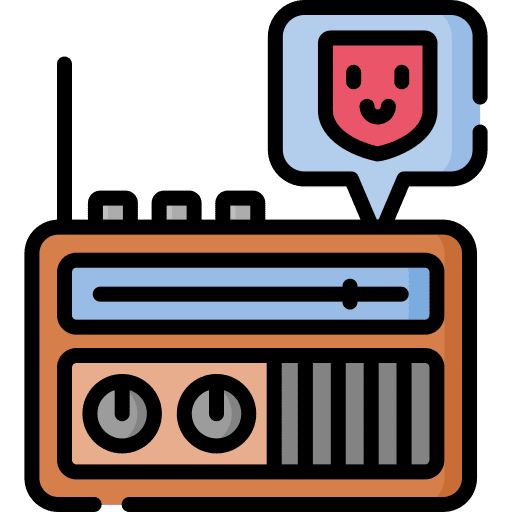 Cultural communications radio podcast icon