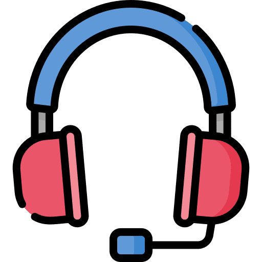 Headset customer support headset headphones icon