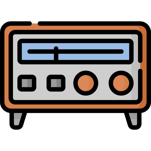 Radio radio antenna electronics news icon