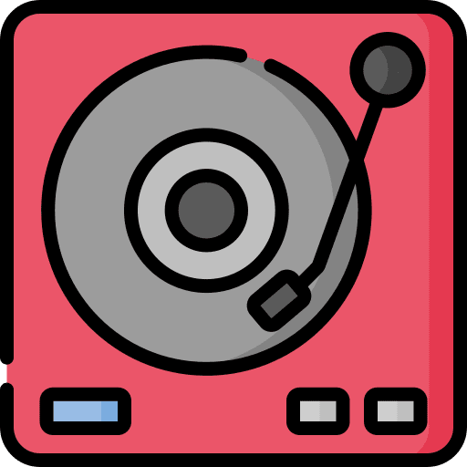 Turntable music record sound music player icon