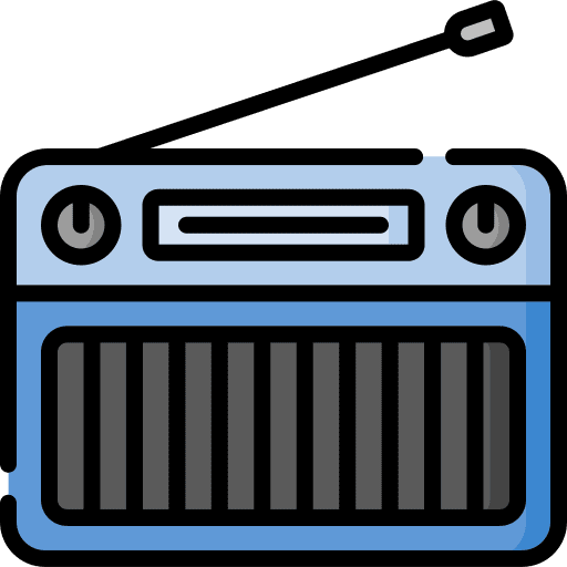 Radio technology radio antenna news icon