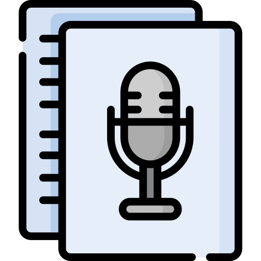 Script script papers radio icon