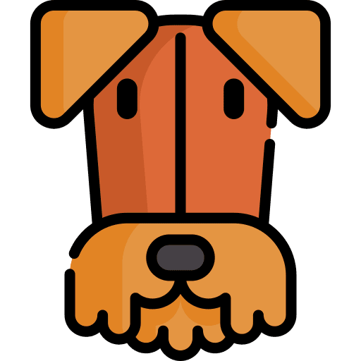 Airedale terrier breed zoology dog icon