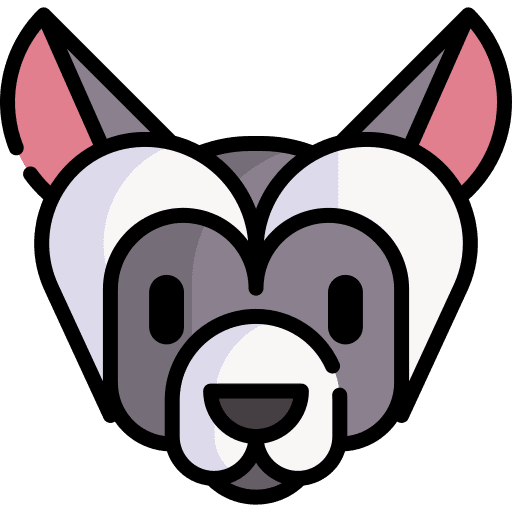 Chinese crested pet animals dog icon