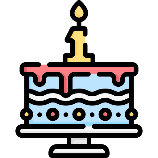 Birthday cake birthday and party birthday cake bakery icon