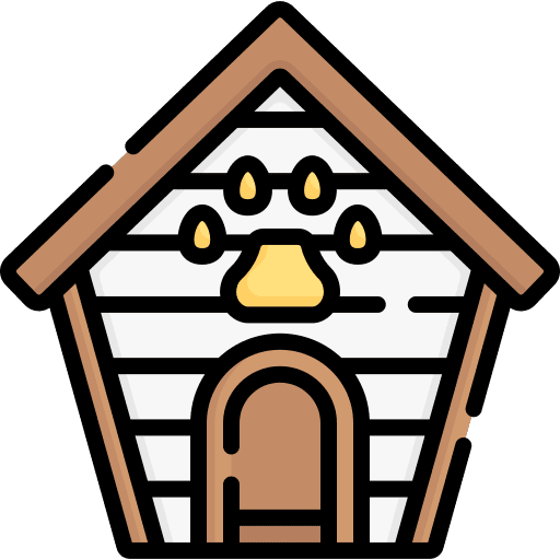Dog house dog house doghouse animals icon