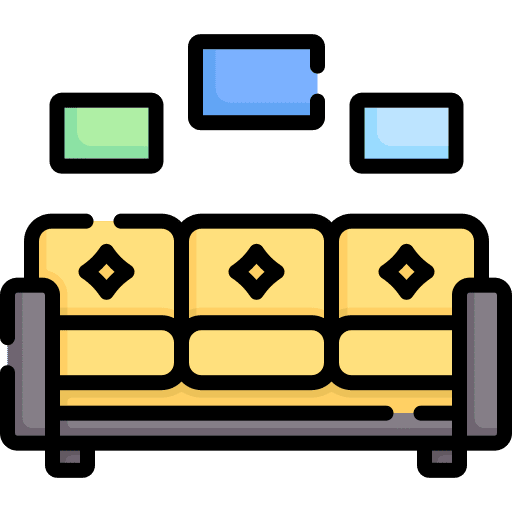 Sofa home furniture living room relax icon