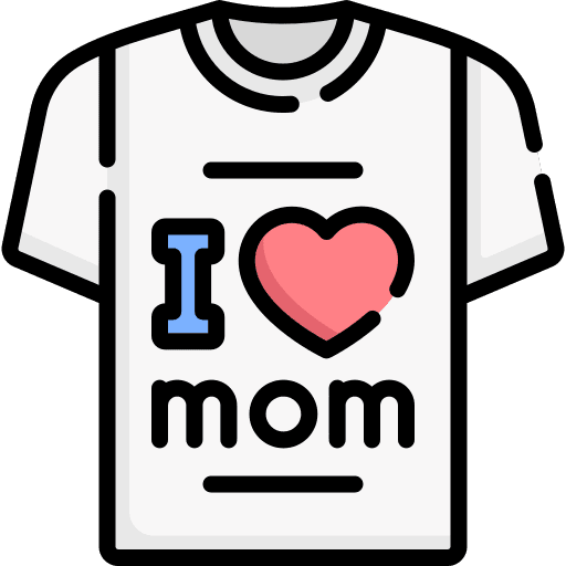 Tshirt i love you i love mom mothers day icon