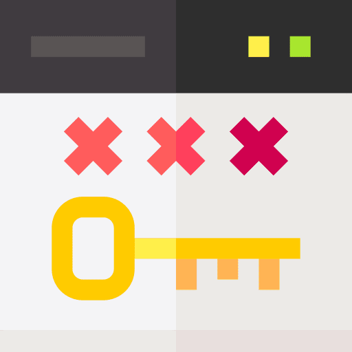 Password secure blocked privacy icon