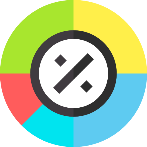 Pie chart statistics marketing pie chart icon