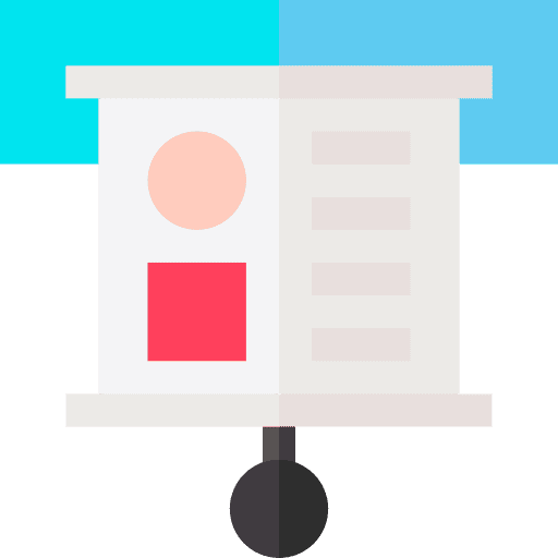 Presentation infographic pie chart statistics icon