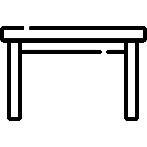 Table furniture and household livingroom home decor icon