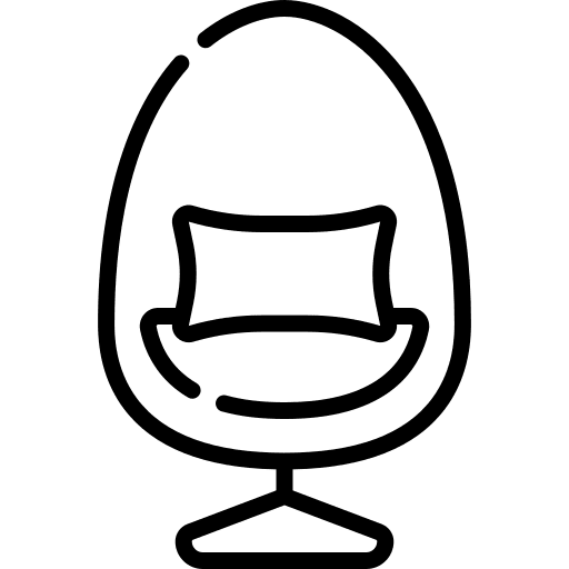 Chair home decoration furniture and household seat icon