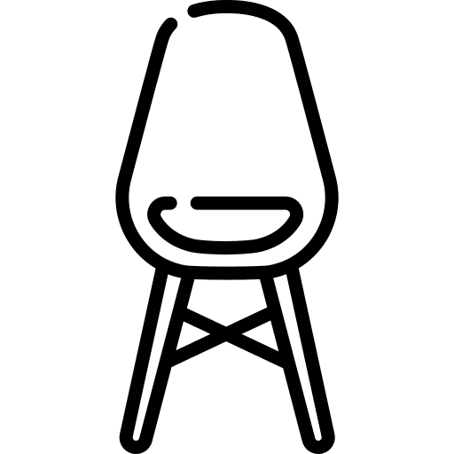 Chair seat interior design home decor icon