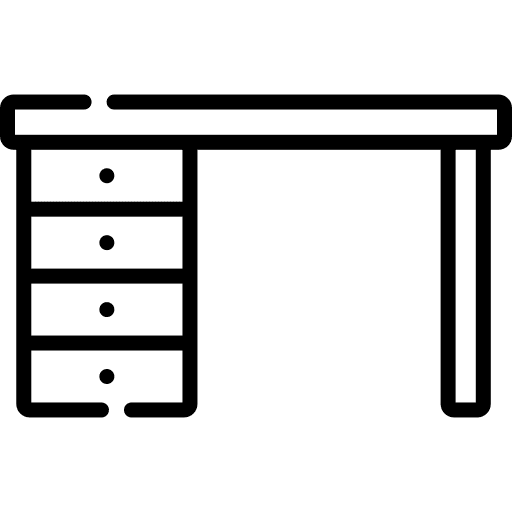 Desk desk home decor home furniture icon