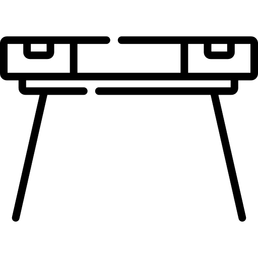 Desk home furniture home decoration interior icon