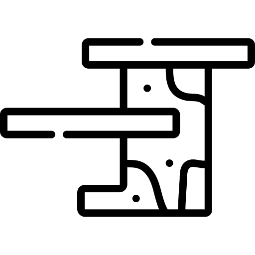 Outdoor table wooden furniture and household table icon