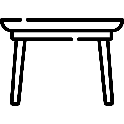 Table home furniture and household dining room icon