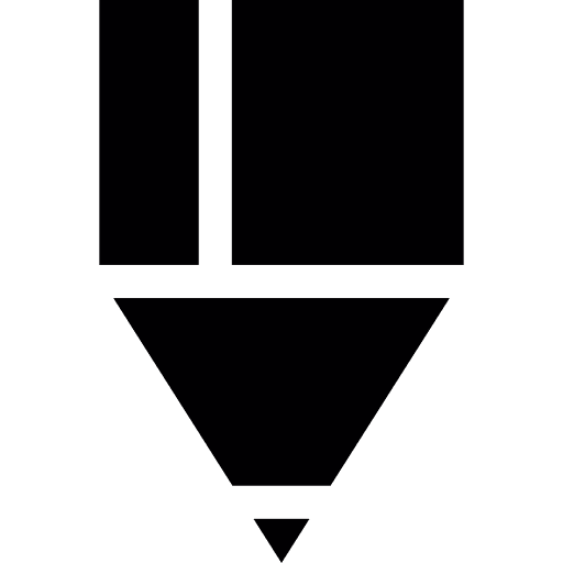 Pencil tip pen write pencil crayon icon