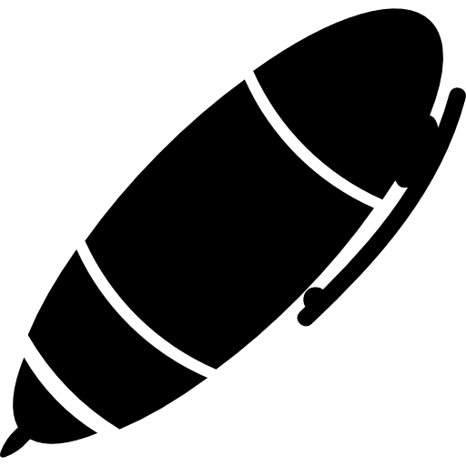 Big school pen writing material write icon