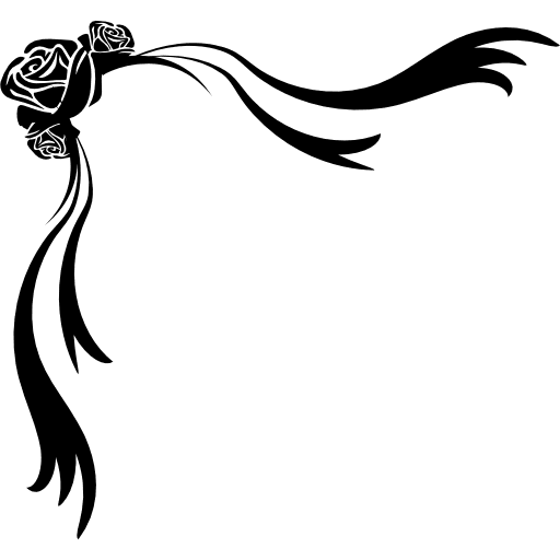 Floral design corner ornamental shape ornament shapes floral icon