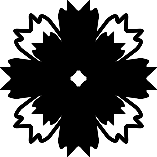 Flower of eight petals nature petals flowers icon