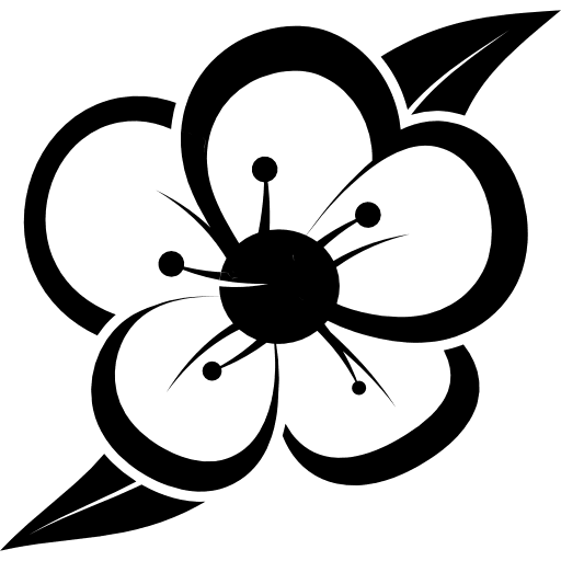 Flower of fruit tree natural shapes ornament nature icon