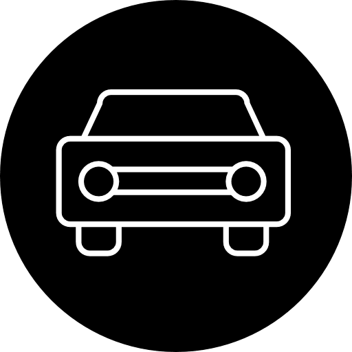 Car surveillance surveillance symbol circle icon