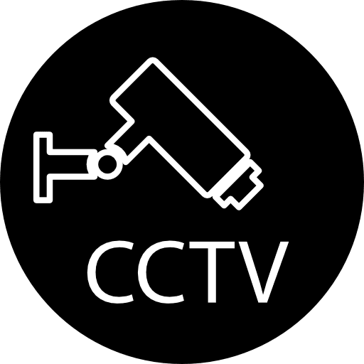 Surveillance video camera and cctv signs in a circle camera cameras surveillance icon