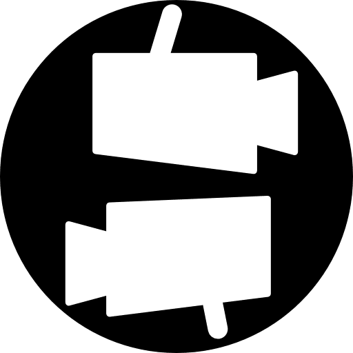 Surveillance cameras in a circle tools tool surveillance icon