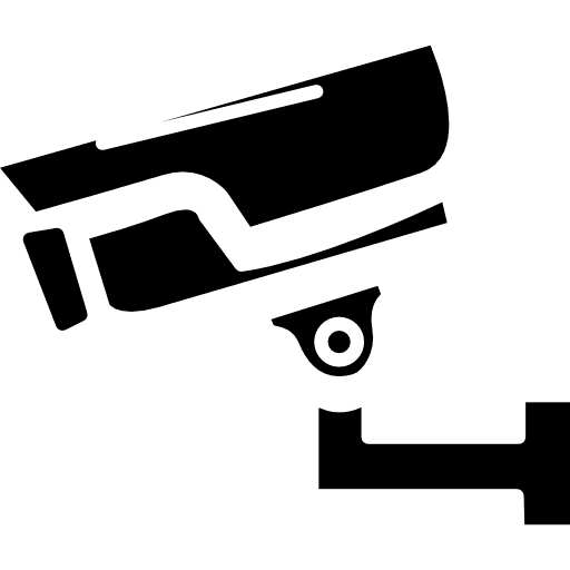 Surveillance camera side view surveillance tools cameras icon