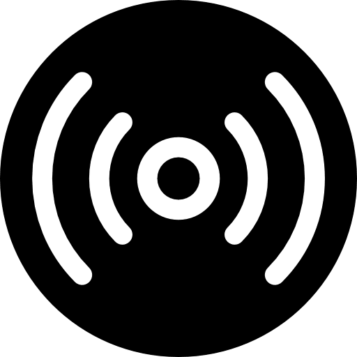 Surveillance disc for data storage of video film video data tools and utensils icon