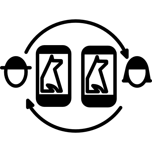 Surveillance system for pets owners by phones tool tools and utensils security icon