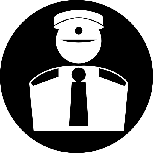 Surveillance character in a circle characters character symbol icon