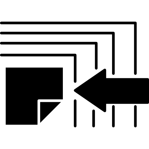 Surveillance symbol symbols left arrow icon