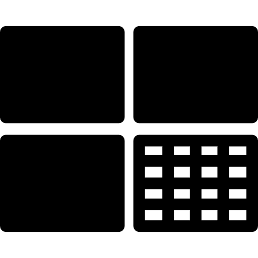 Surveillance monitors screens group screens group surveillance icon