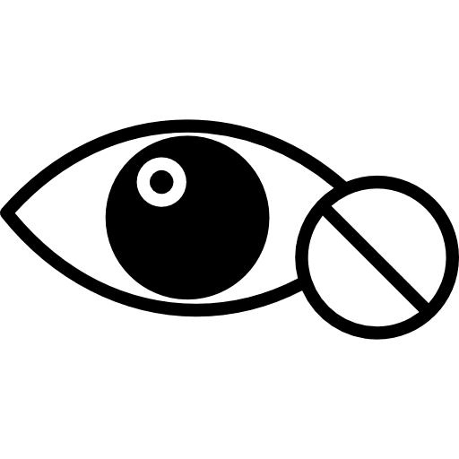 Surveillance symbol of prohibition security eye surveillance icon