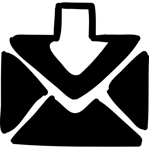 Envelope with down arrow networking envelope down arrow icon