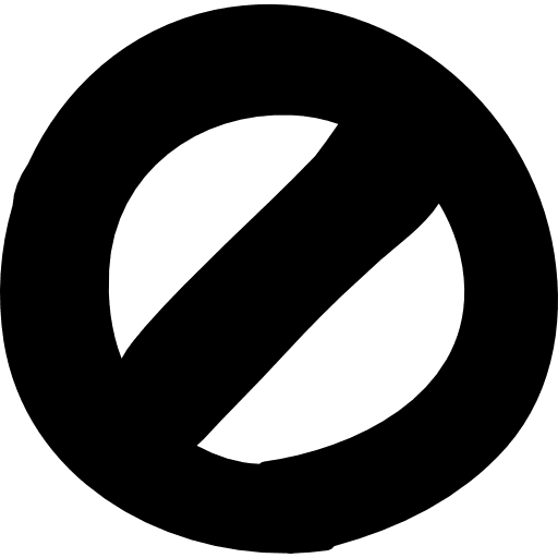 Forbidden sign limitation sign forbidden icon