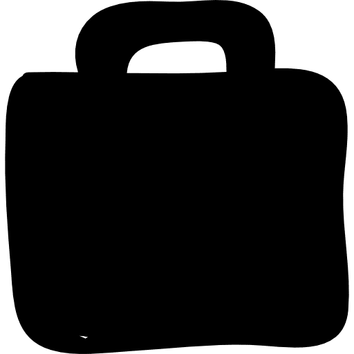 Plain briefcase business suitcase briefcase icon