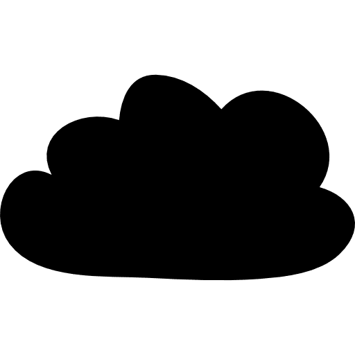 Plain cloud weather cloud interface icon