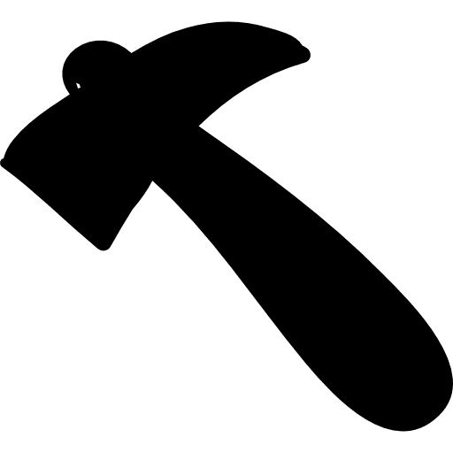 Plain hammer tool carpentry construction icon