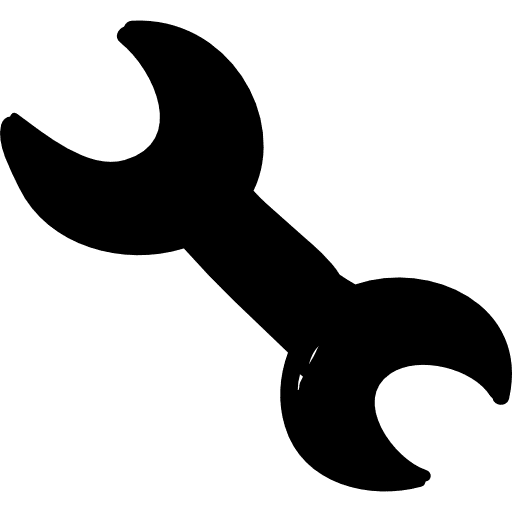 Settings button interface button wrench icon