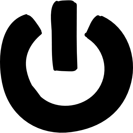 Shut down button turn off shutdown shut down icon