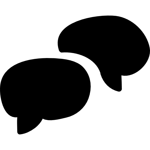 Chat bubbles chat balloon speech balloon networking icon