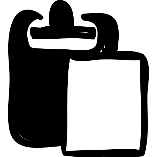 Clipboard document interface clipboard icon