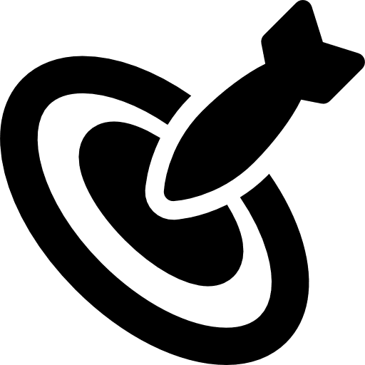 Bomb on target weapons objetive blast icon