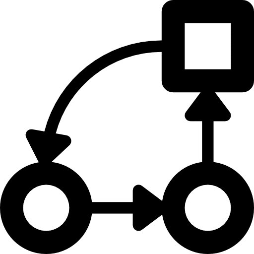 Relation diagram diagram connection business icon