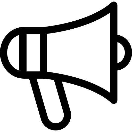 Loudspeaker announcement technology loudspeaker icon