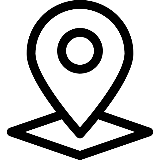 Pin area locator placeholders icon